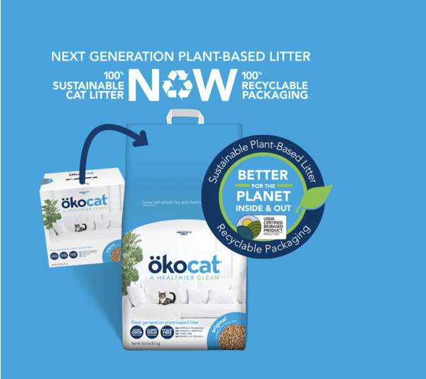 Okocat natural wood sales clumping cat litter