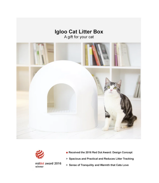 Pidan Igloo Cat Litter Box Includes Scoop – Cascadia Natural Pet