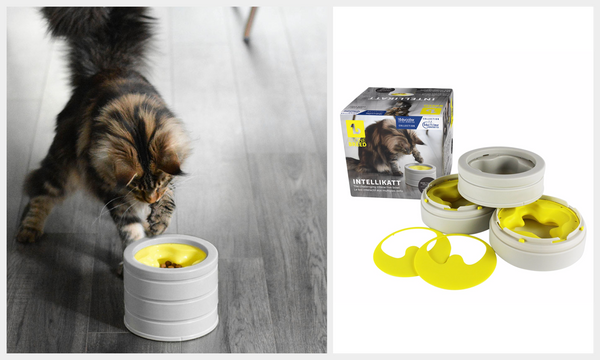 Interactive sales cat bowl
