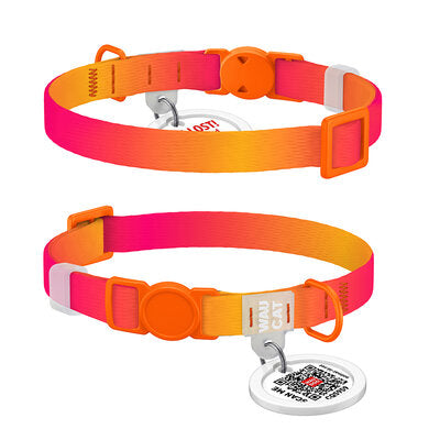 WAUCAT Recyled Nylon Collar with QR Code