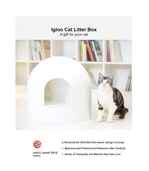 Pidan Igloo Cat Litter Box Includes Scoop