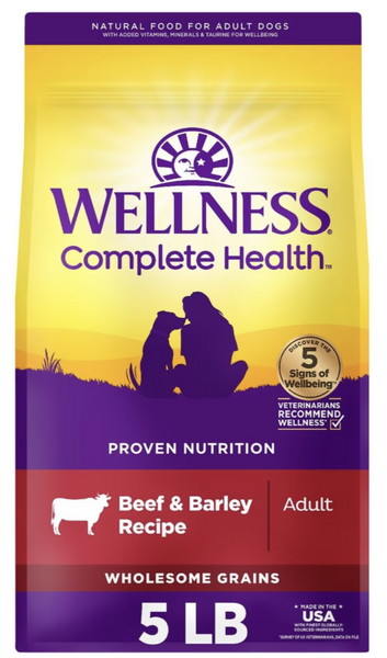Wellness Beef and Barley Dog Kibble 5lb