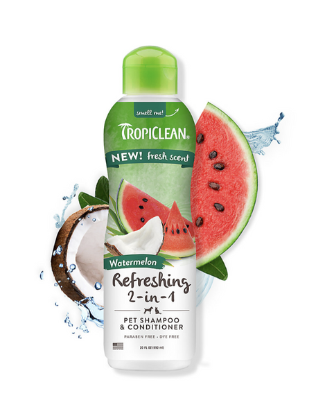 Tropiclean 2 in 1 Dog and Cat Shampoo and Conditioner Watermelon 20oz
