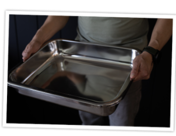 Unleashed Stainless Steel Litter Pan