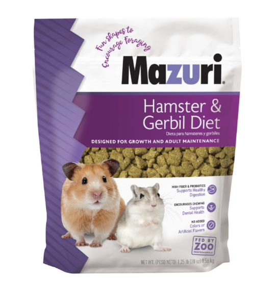 Mazuri Hamster and Gerbil 1.25lbs