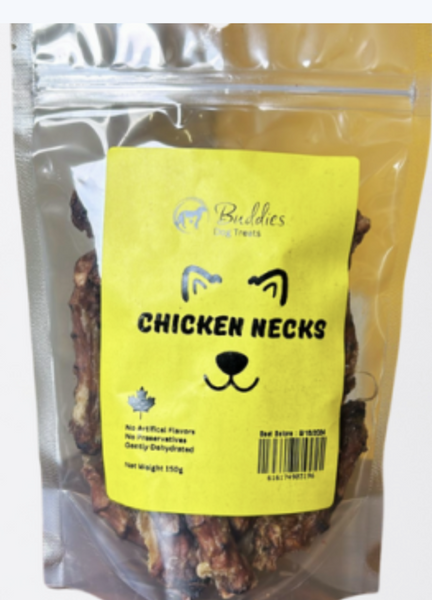 Buddie's Freeze Dried Chicken Necks  150g