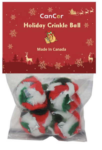 Crinkle Ball Holiday Edition 4 Pack