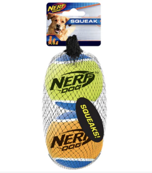 Nerf Dog Tennis Ball,Large,3in, 2pk-1