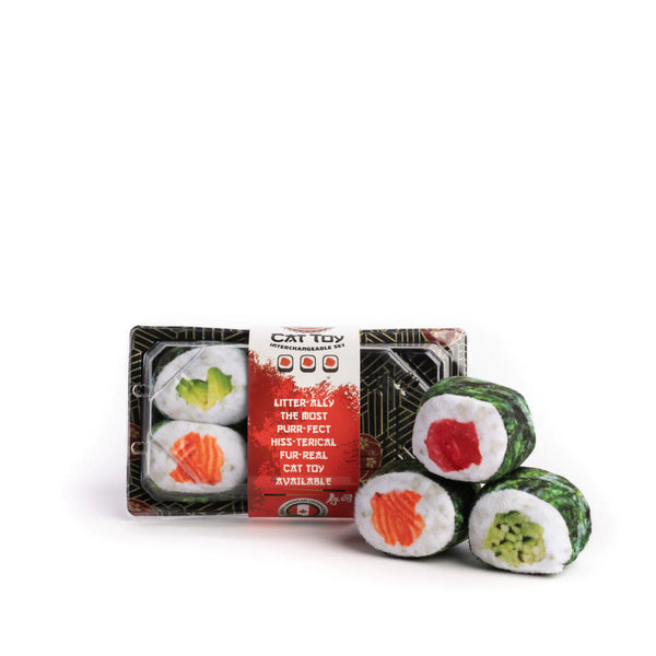 Fabcat 6 Piece Sushi Roll with Tray