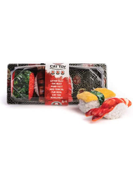 Fabcat Set of 5 Sushi Rolls with Tray