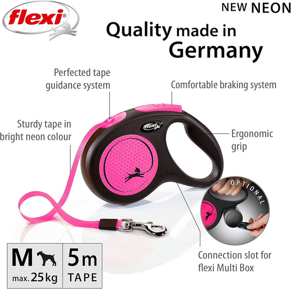 Flexi New Neon Tape Leash