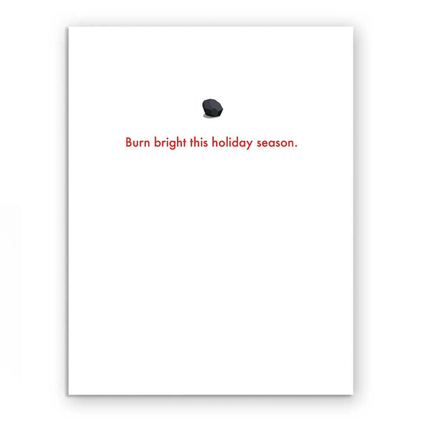 Coal Christmas Greeting Card Box Set of 8