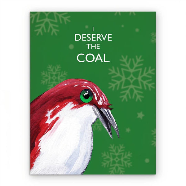 Coal Christmas Greeting Card Box Set of 8