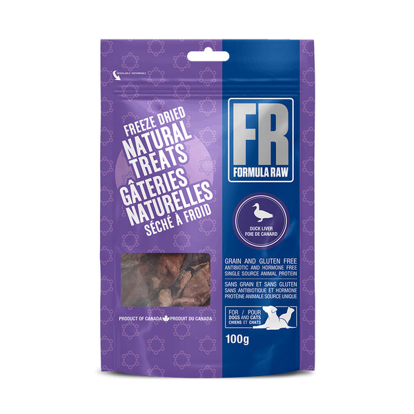 Formula Raw Freeze Dried Duck Liver Treats 100g