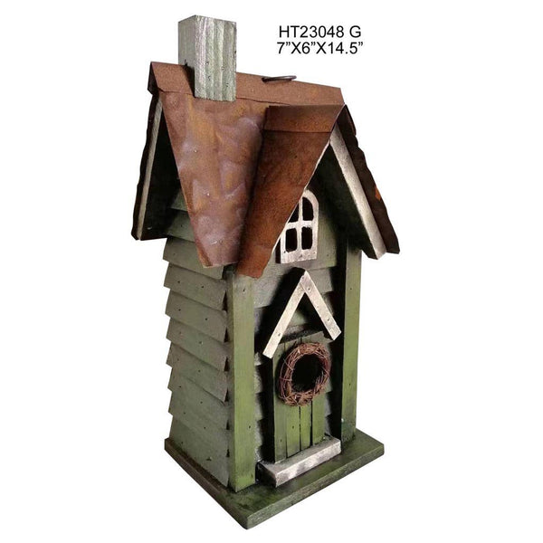 Rustic Country Home Bird House For Garden