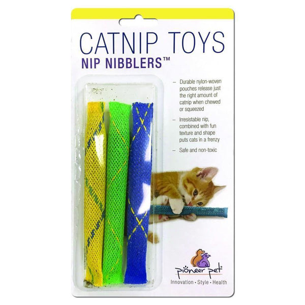 Pioneer Pet Nip Nibblers Catnip Toy 3 Pack for Indoor Cats, Teething Toy