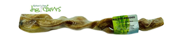 Beef
BIG DOG Triple Braided Odourfree Bully Stick (12″ / 30cm long)