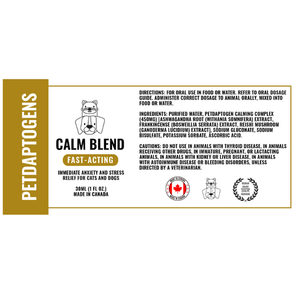 Petdaptogens Calm Blend 30ml