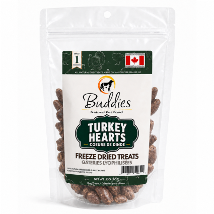 Freeze Dried Turkey Hearts – 55g