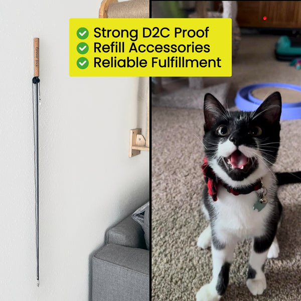 Forever Stick™ – Unbreakable Interactive Cat Wand Toy