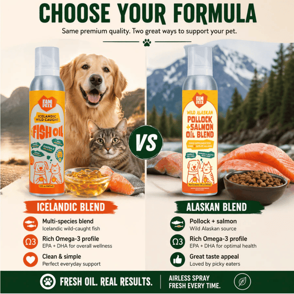 Fam-Pets - Alaskan - Pollock & Salmon - Omega-3 Fish Oil - Sticks / 30pc