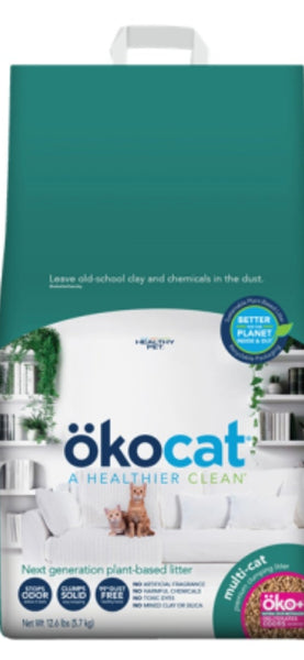 NEW! Okocat Low Track Wood Clumping 12.6lb Bag