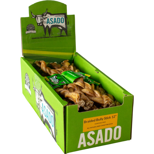 Asado Braided Bully Sticks 12"