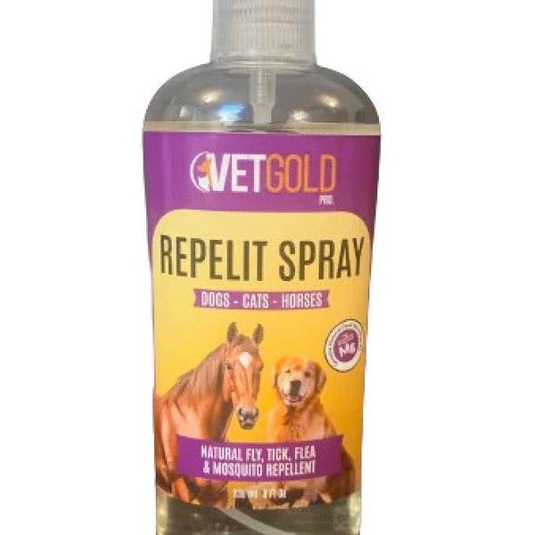 Vetgold Repelit Flea and Tick Spray 8oz