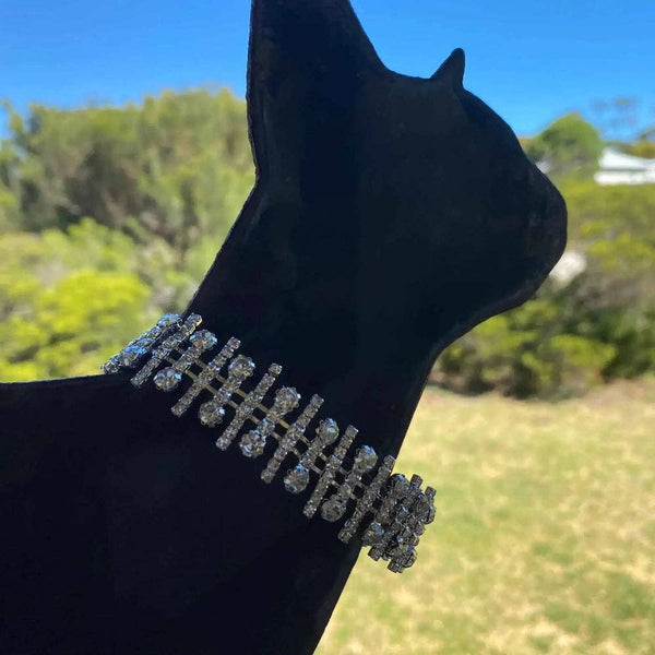 Midnight At the Ritz Collar Size 26 Lobster Clip