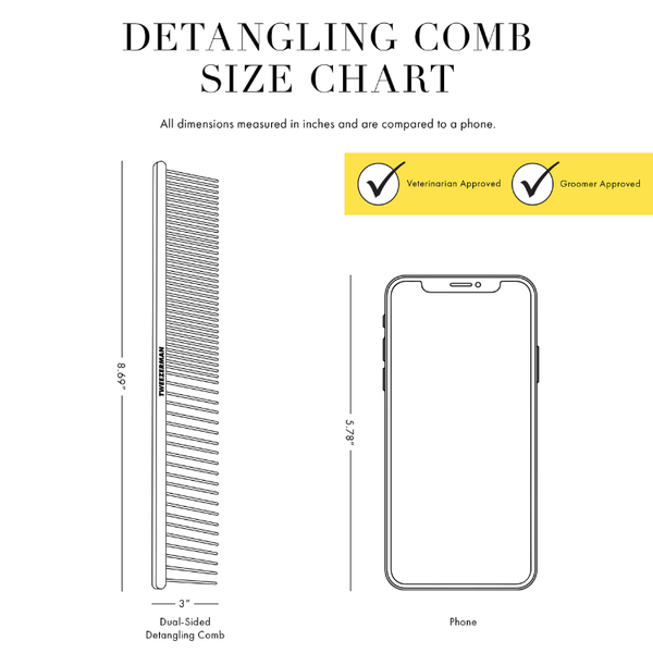 Tweezerman Dual Sided Detangling Comb