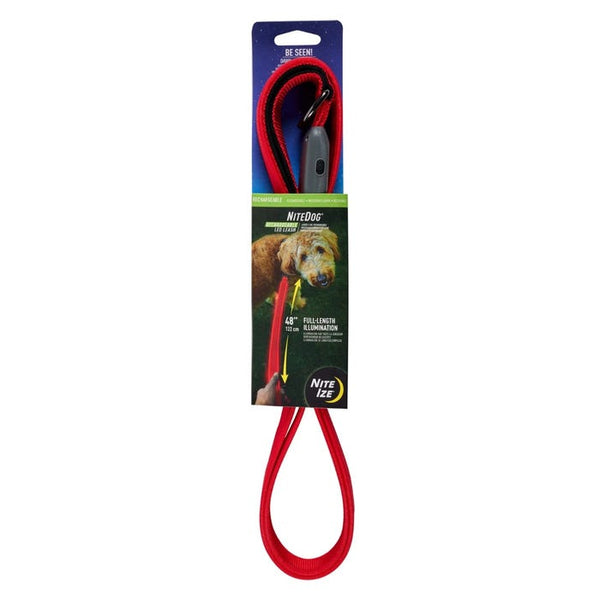 NiteDog Rechargeable Leash Red