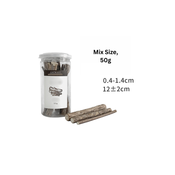 Cat Want Silvervine Sticks 50g Mixed Sizes
