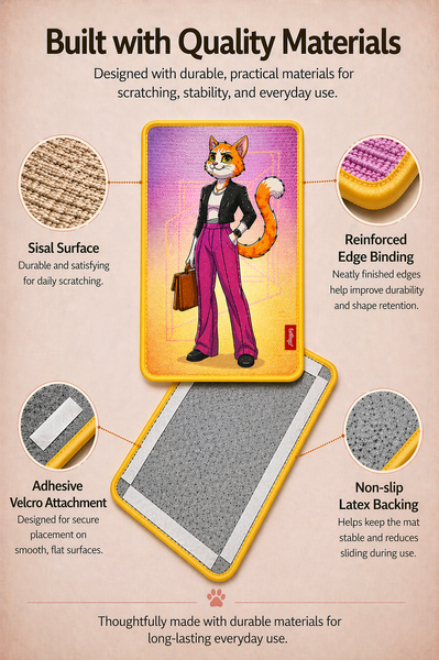 Cat Hugs Wall Hung Scratch Pad(Free bag of cathugs tofu litter with purchase)