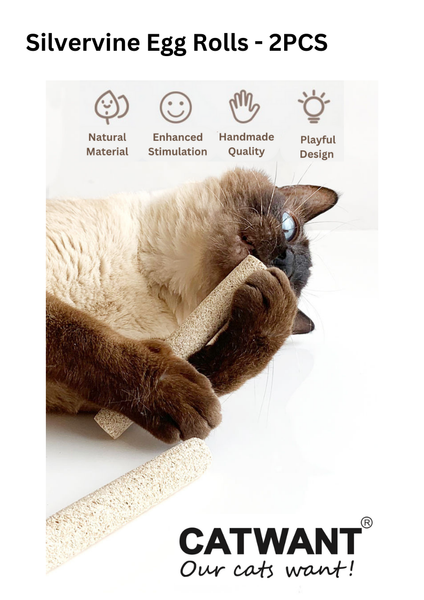 Cat Want Silvervine Egg Rolls 2 Piece