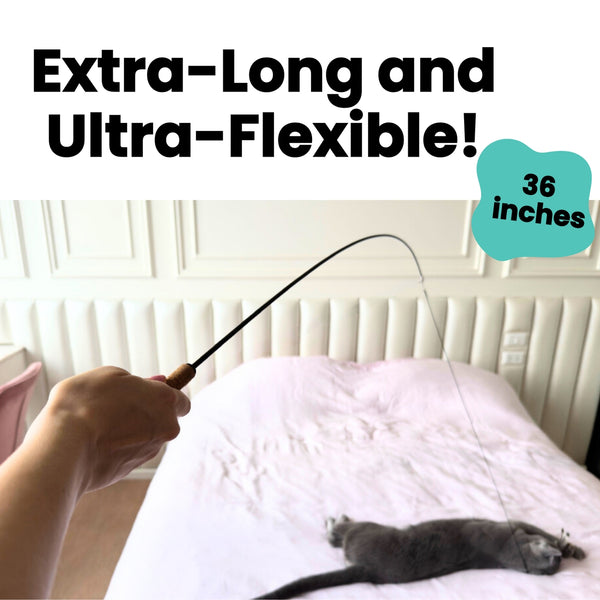 Forever Stick™ – Unbreakable Interactive Cat Wand Toy