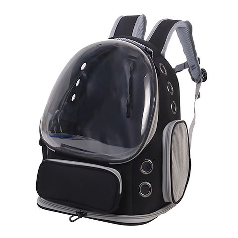 Simons Bubble Cat Carrier Backpack, Black 42x34x27cm