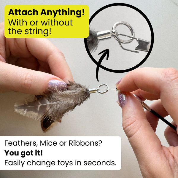 Forever Stick™ – Unbreakable Interactive Cat Wand Toy