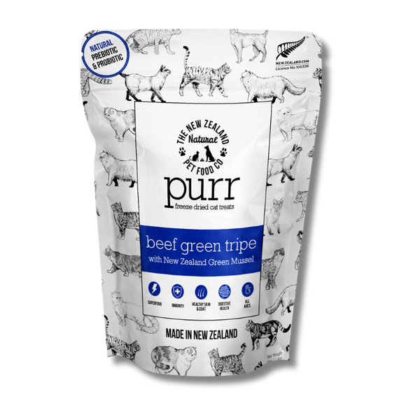 NZ Natural Pet Food Co - Freeze Dried - Treats - Purr - Beef Green Tripe 40g