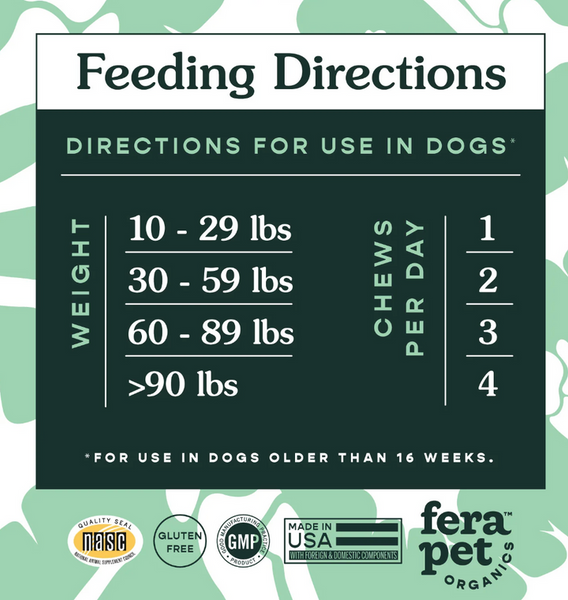 Fera Pet Organics Hip + Joint Support for Dogs