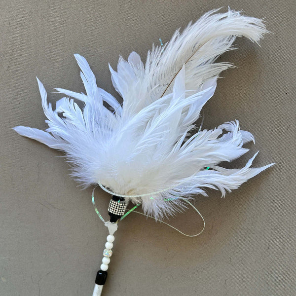 Little Corella Cat Feather Wand