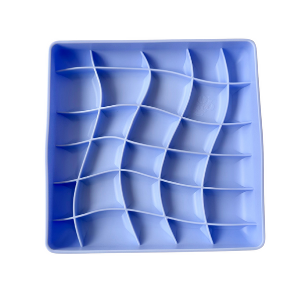 Ollie B. Good Wavies Slow Feeder Bowl Pastel Colors