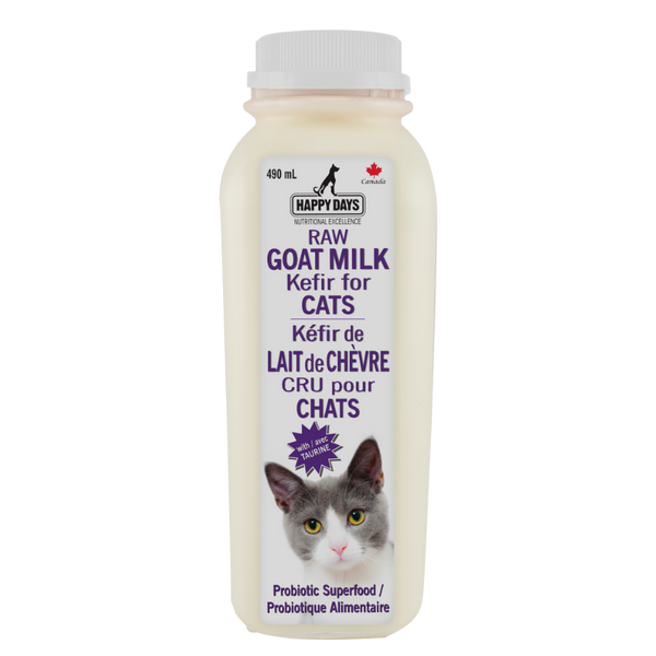 Happy Days - Raw Goat MIlk Kefir for CATS with Taurine - 490ml