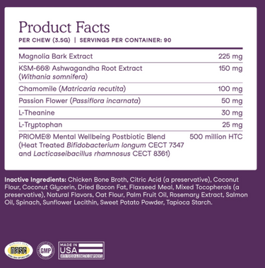 Fera Pet Organics Calming Support Soft Chews for Dogs