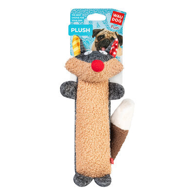 WAUDOG Fun Plush dog toy Raccoon, knitwear, W 2,8", L 9,4", L