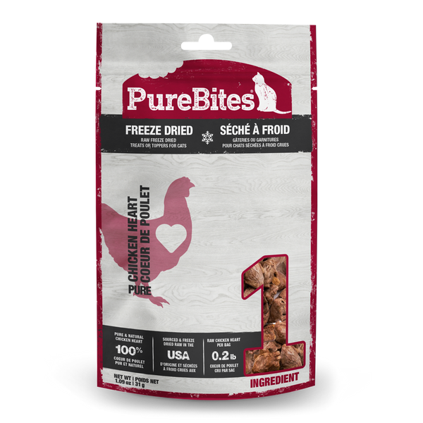 Purebites Freeze Dried Chicken Hearts