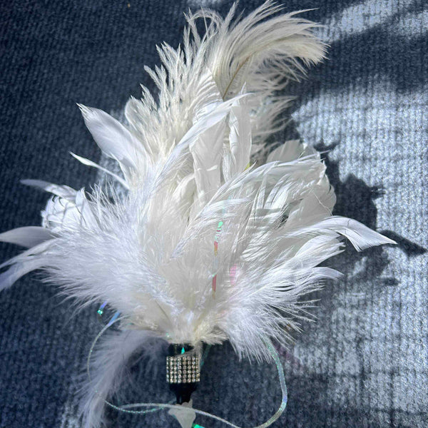 Little Corella Cat Feather Wand