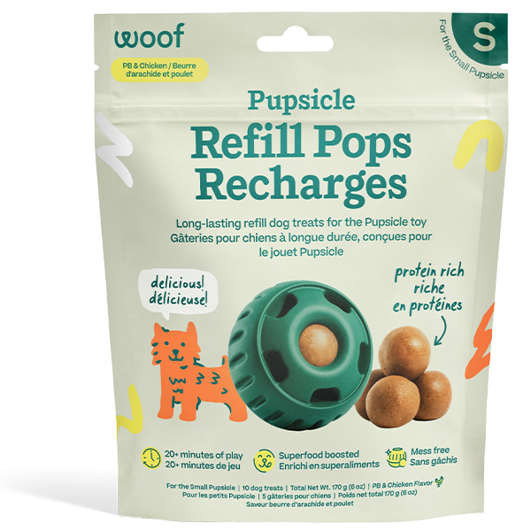 Woof Refill Pops Peanut Butter Rechargeables