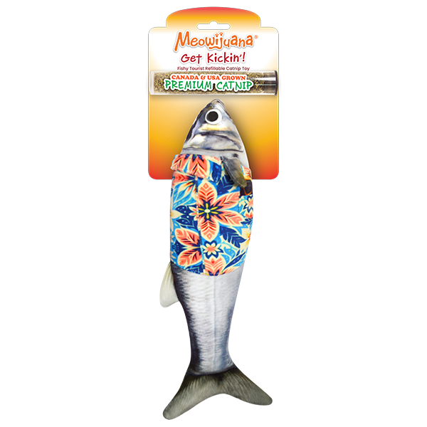 Meowijuana Cat Toy Get Kickin' Fishy Tourist