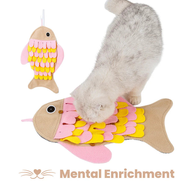 Injoya Fish for Cats Snuffle Toy