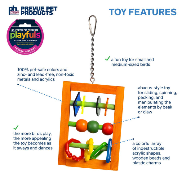 Bodacious Bites Abacus Bird Toy